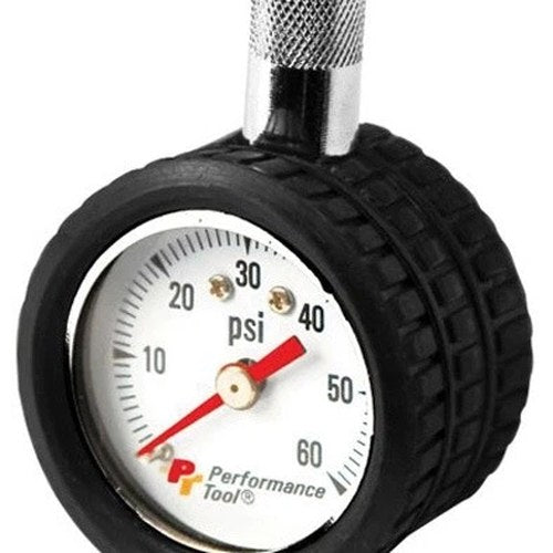 Performance Tool Mini Dial Tire Pressure Gauge 1-60 Psi
