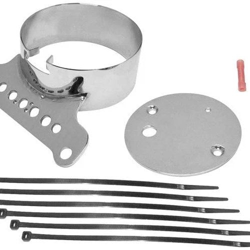 Biker's Choice Single Gauge Speedometer/Tachometer Mount Chrome #169387