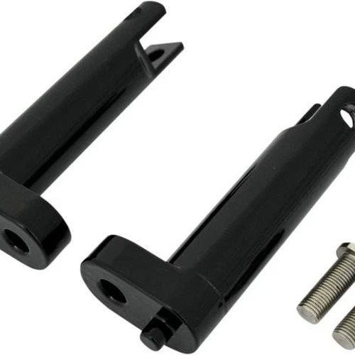 DS Hotop Passenger Footpeg Mounts Black Harley Davidson #144953