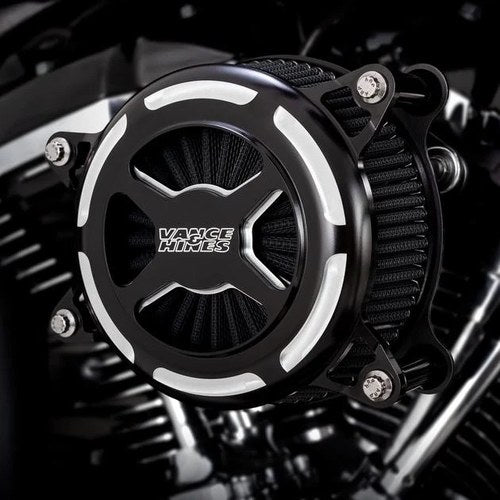 Vance & Hines VO2 X Air Cleaner Kit Black Contrast 42345 Harley Davidson