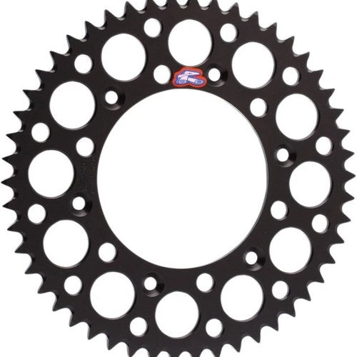 Renthal 520 Ultralight Aluminum Rear Sprocket 48T Black #154U-520-48GRBK