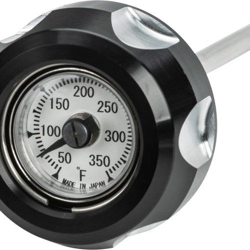 HardDrive Oil Dipstick with Temp Gauge Black/White for Harley M8 Touring