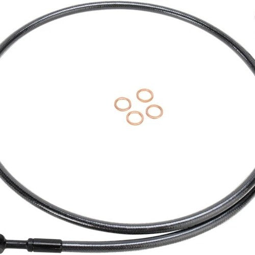 Magnum Black Pearl E-Z Align Front Brake Line 46" #46746SW Harley Davidson
