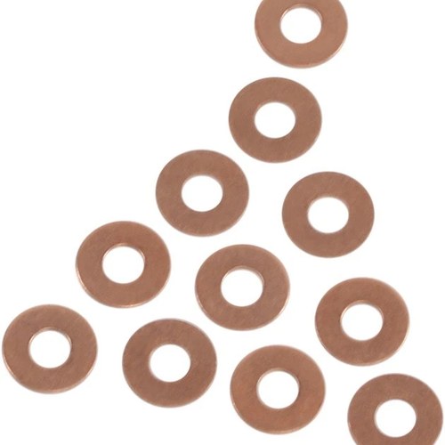 James Rocker Cover Washers Top Copper 10-Pack #JGI-6114 Harley Davidson