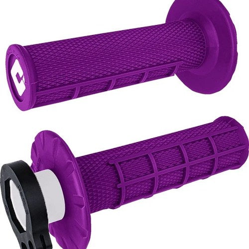 Odi MX V2 Lock-On Half Waffle Grips 7/8" Purple