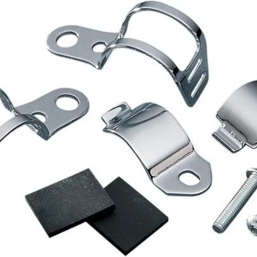 DS Universal Fork-Mount Marker Light Brackets Chrome