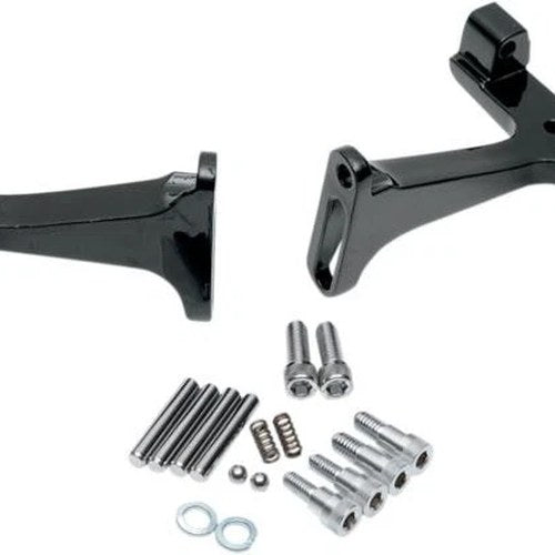 DS Passenger Floorboard Mounts Black Harley Davidson #144752