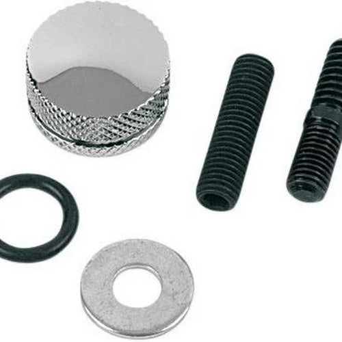Drag Specialties Knurled Seat Mounting Knob Chrome