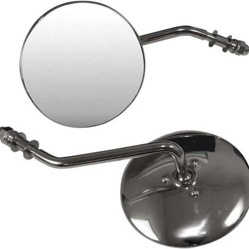 Emgo Universal Steel Mirrors 4" Chrome
