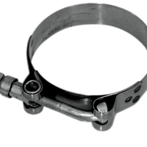 Shindy Stainless Steel Heavy-Duty T-Bolt Exhaust Clamp 2.13"-2.37"
