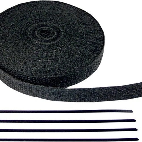 Cycle Performance Exhaust Wrap 1" x 50' Black Ties