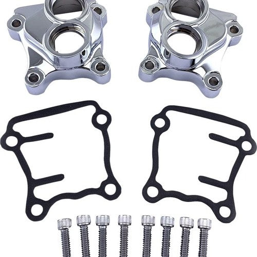 Drag Specialties Chrome Aluminum Lifter Blocks #212236 Harley Davidson