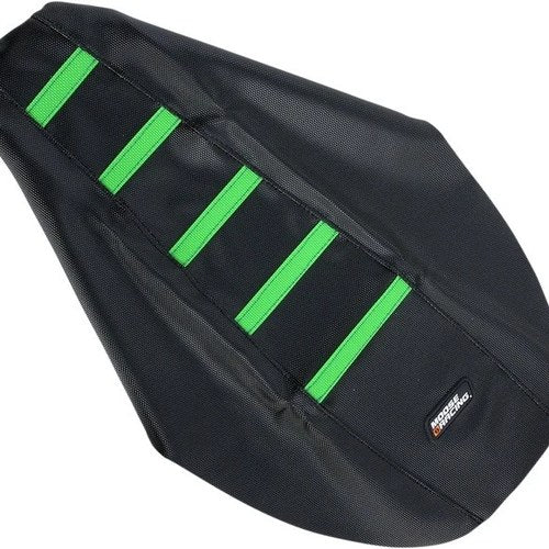 Moose Ribbed Seat Cover Black/Green Kawasaki KX85/KX80/KX100