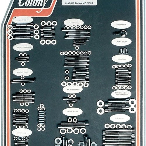 Colony Show Bike Motor Mount Bolt Kit Chrome Socket-Head #1001P Harley Davidson
