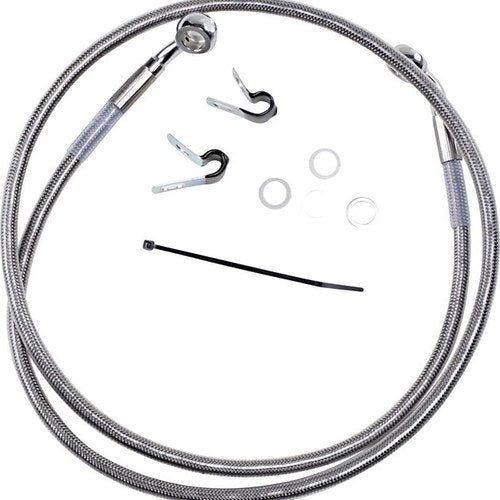 DS Braided Brake Line Kit Front +4" Harley Davidson Sportster 883/1200 #143700