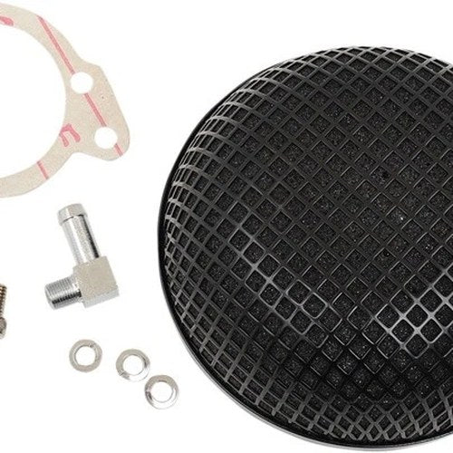 DS Bob Retro Style Air Cleaner Black for S&S Super E/G
