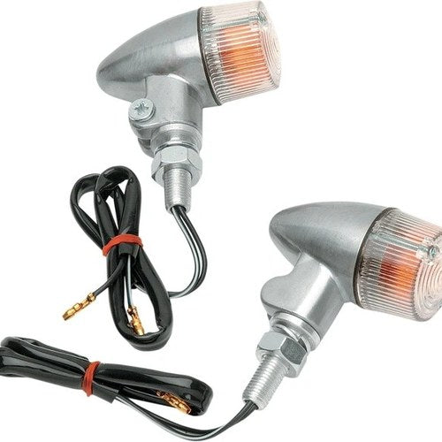 K&S Round Marker Light Set Single Filament 93mm x 47mm x 71mm Clear