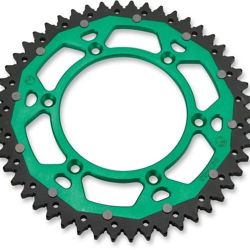 Moose Dual Ring Rear Sprocket 51T Green fits Kawasaki/Suzuki