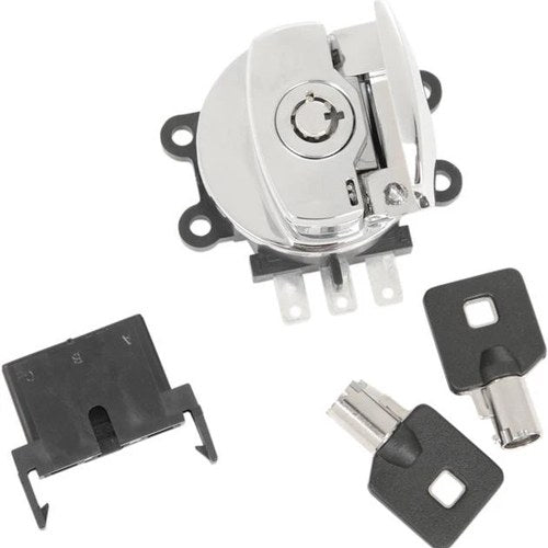 DS Side Hinge Ignition Switch Chrome Harley Davidson #145408