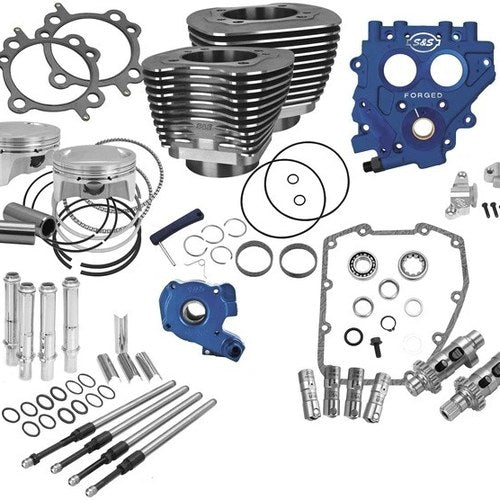 S&S Power Pack with 585 Easy Start Chain Drive Cams Black #330-0664