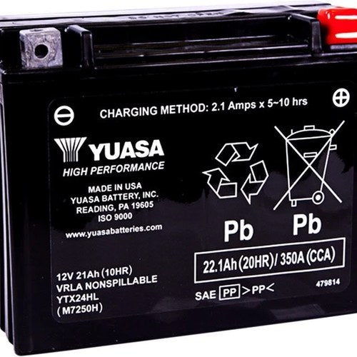 Yuasa High Performance Maintenance Free Battery YTX24HL #YUAM7250H Can-Am