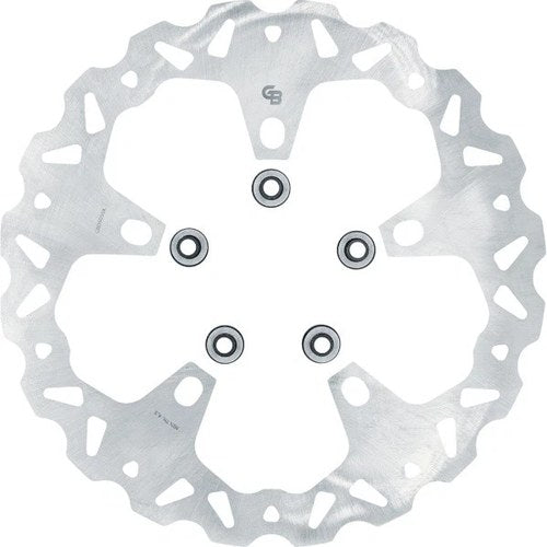 GBrakes Solid Wave Brake Rotor 13" Front Silver #GBD9005X Harley Davidson