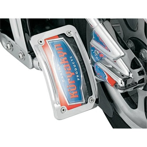 Kuryakyn Lighted Curved Vertical Side-Mount License Plate Holder