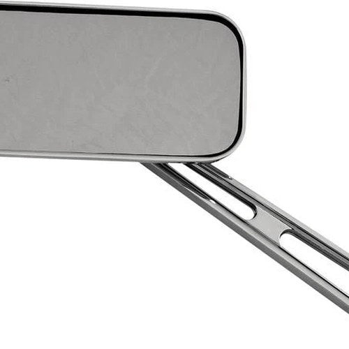 HardDrive Rectangular Mirror with Slotted Stem Chrome 60-0034AK Harley Davidson
