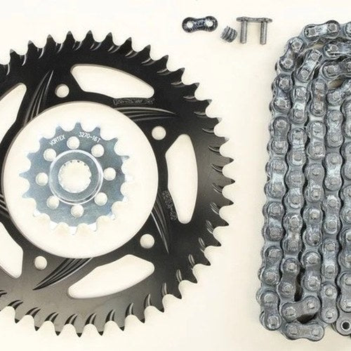 Vortex V3 Hfra Chain & Sprocket Kit with Aluminum Rear Black 16/45T 520RX3-112