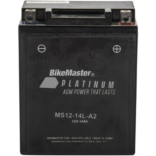 BikeMaster Agm Platinum II Battery #MS12-14L-A2