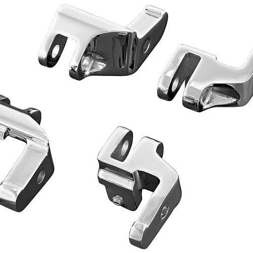 Kuryakyn Driver Floorboard Relocation Brackets Chrome #4588 Harley Davidson