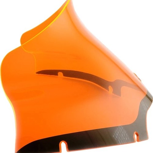 Klock Werks Ice Kolor Flare Windshield 9" Orange Harley Davidson Road Glide