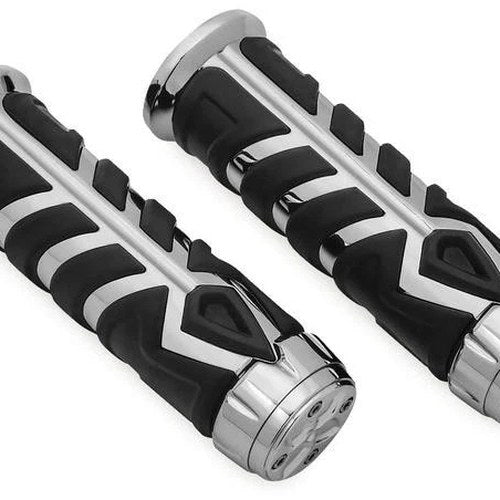 Kuryakyn Spear Grips Chrome 7/8" #5636 for Yamaha/Honda/Indian/Victory
