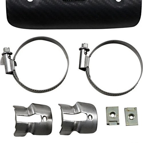 Leo Vince Clamp-On Universal Heat Shield Medium Carbon Fiber