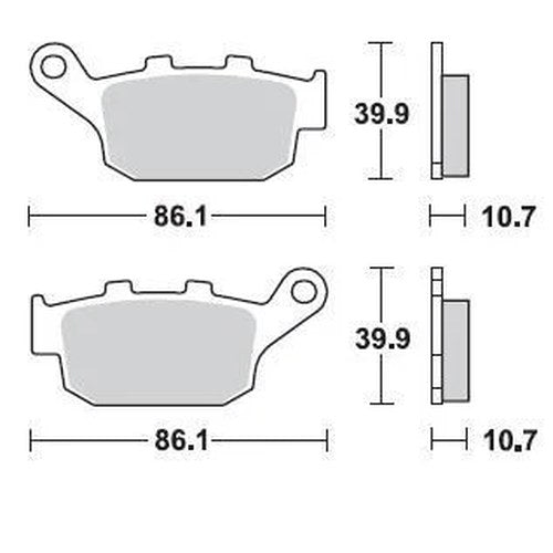 Braking SM1 Brake Pads #711SM1 for Buell/Triumph/Honda