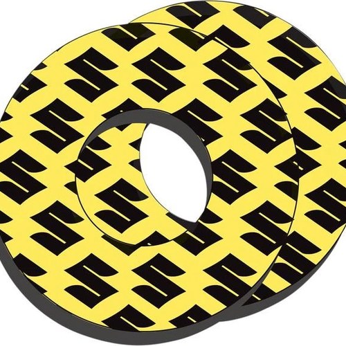 Factory Effex Moto Grip Donuts for Suzuki Style Yellow/Black 2-Pack