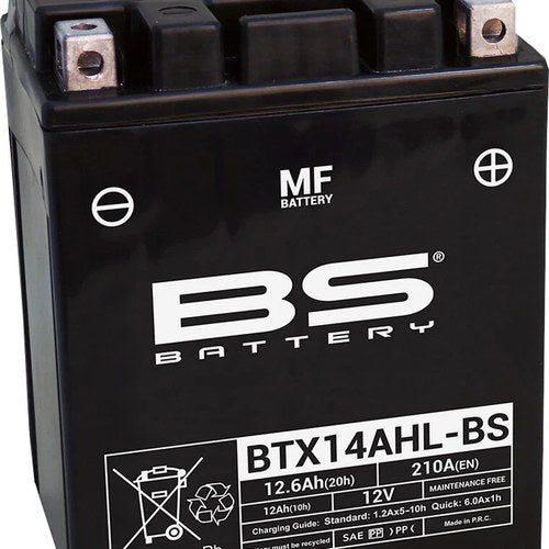 BS Battery Maintenance Free Battery BTX14AHL-BS #300607