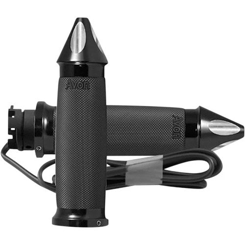 Avon Spike Custom Contour Heated Grips Black #IN-S-CC-86-S-H Indian Scout