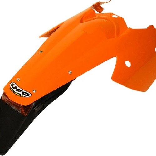 UFO Enduro Rear Fender with Incandescent Taillight Orange #KT03081127 KTM