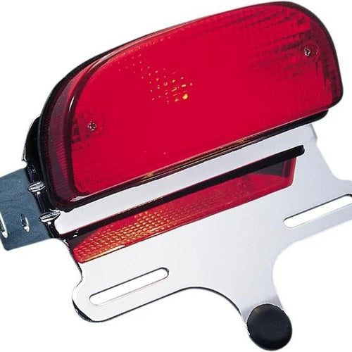 DS Custom Taillight and Chrome License Bracket for Fat Bob Fender
