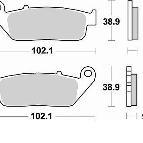 Braking SM1 Brake Pads #720SM1 for Honda/Triumph/Indian