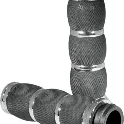 Avon Air Cushioned Grips Chrome for Tbw #AIR-91-FLY Harley Davidson