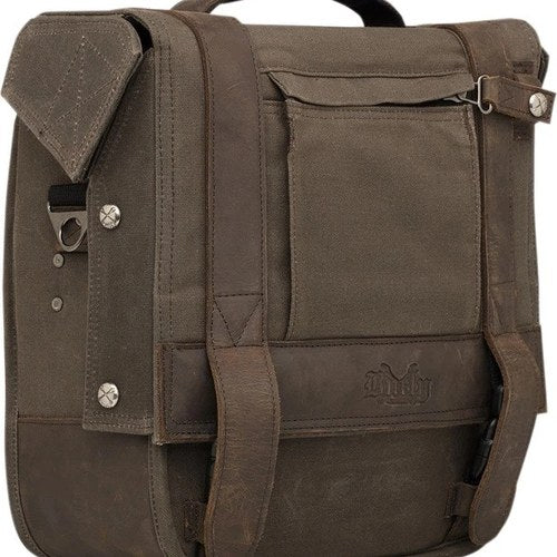 Burly Saddlebag Dark Oak Cotton