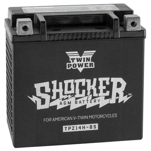Twin Power Shocker Battery YTX14H #GHDZ14H-BS Harley Davidson V-Rod