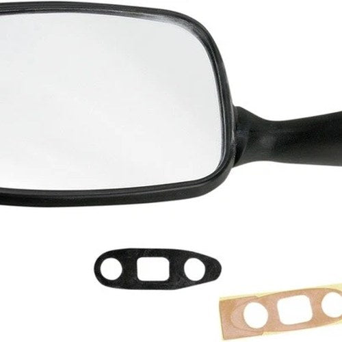 Emgo Replacement Mirror Rectangular Left Black #20-78212 for Suzuki