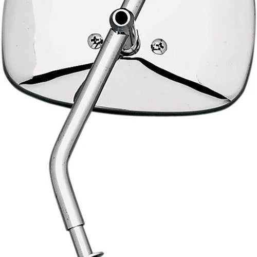 Emgo Screw-In 8mm Plain Face Mirror Short Stem Chrome Tinted Harley-Davidson