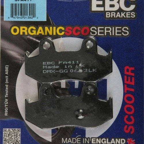 Ebc Sfa Organic Brake Pads Rear #SFA411 for Suzuki Burgman 400 2003-2006
