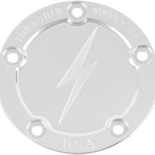 Thrashin Supply Co. Dished Points Cover Polished #TSC-3026-2 Harley Davidson