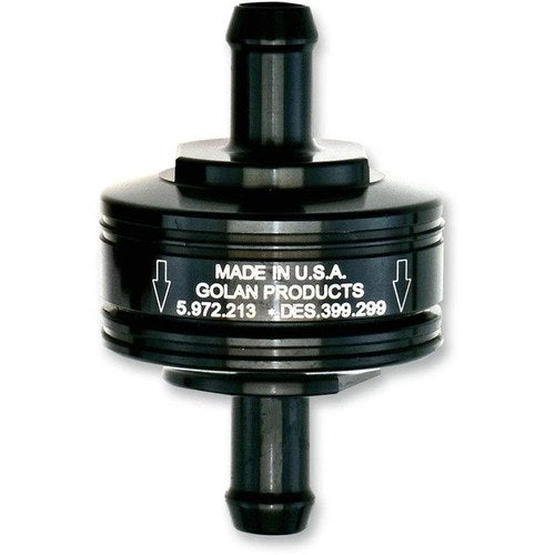 Golan Peak Flow Super Mini Fuel Filter 5/16in. Black