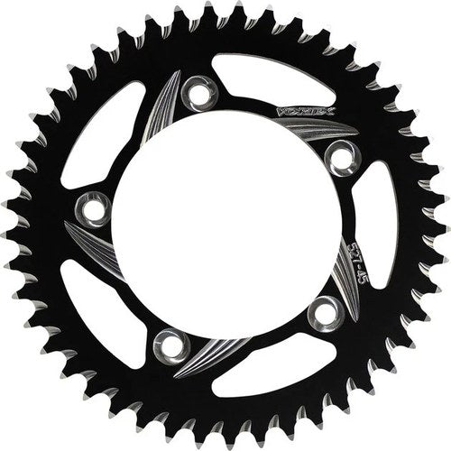 Vortex CAT5 Aluminum Rear Sprocket 45T 530 Black #527ZK-45 for Suzuki/Triumph